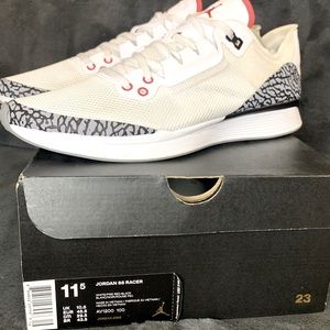 Nike Jordan 88 Racer Men's Size 11.5 has blue ink stain on inside of one shoe